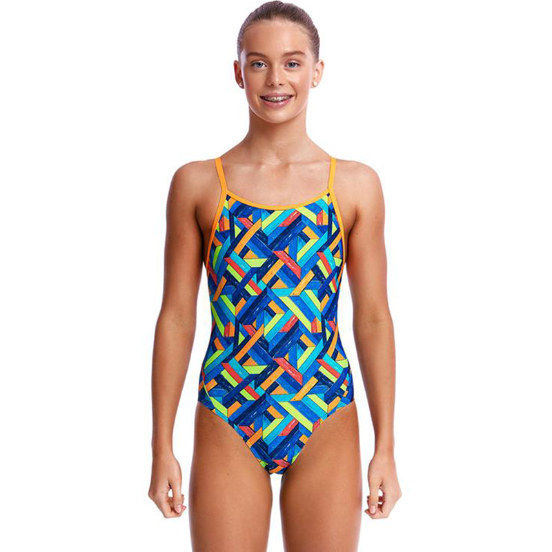 Funkita - Boarded Up - Girls Diamond Back One Piece
