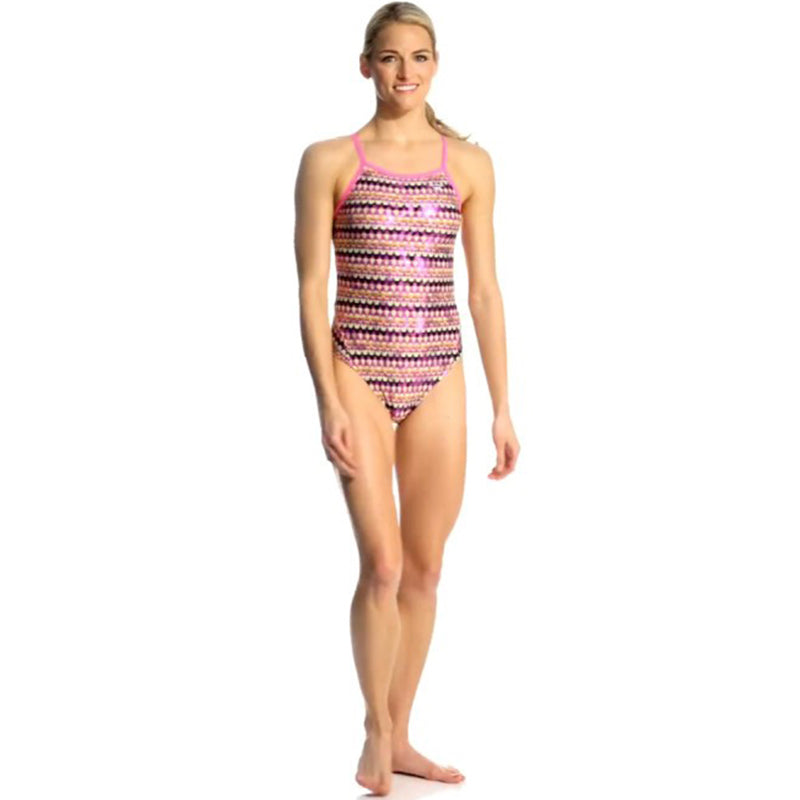 The Finals Funnies - Eye Candy Foil Wingback Swimsuit